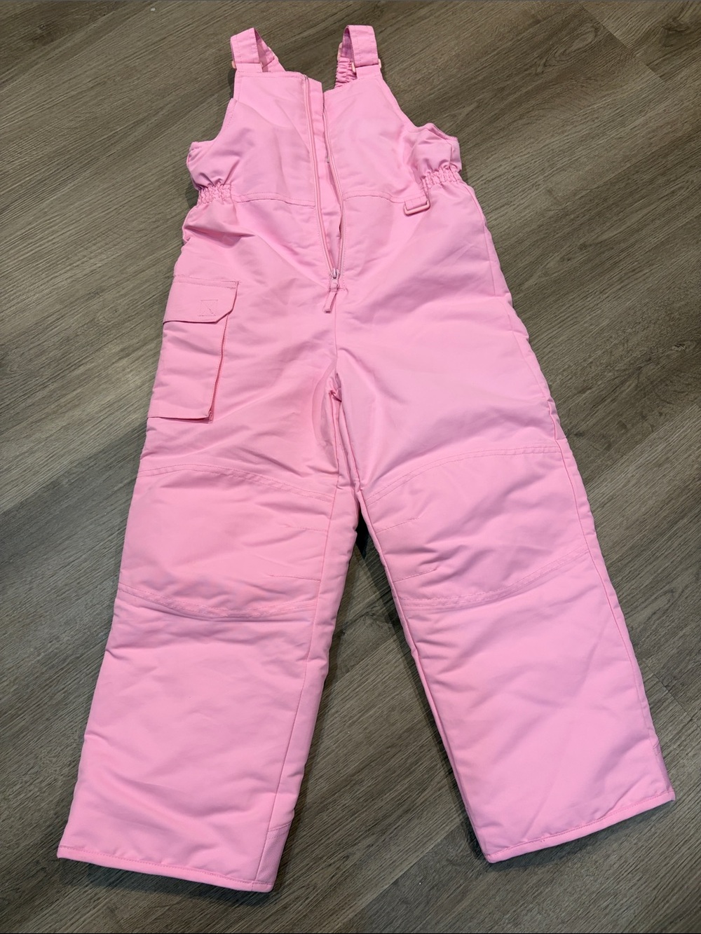 Cherokee Pink Insulated Kids Snow bib Zoe small